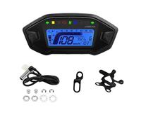 Velocímetro Universal para Motocicleta, Medidor Digital De 7 Colores, Indicador Luz Señal Giro Y Tacómetro 13000 RPM Cuentakilómetros(Type V)