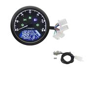 Velocímetro Universal para Motocicleta, Odómetro Digital con Indicador De Marcha, Tacómetro Y Medidor Horas 12 000 Kmh/mph para Cuentakilómetros(Type 2)