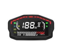 Velocímetro Universal para Panel De Motocicleta, Tacómetro Digital RPM, Indicador Combustible, para 2/4 Cilindros Cuentakilómetros(Type c)