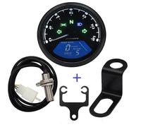 Velocímetro y tacómetro de 12 V para motocicletas de 1 a 4 cilindros, medidor digital LCD de 12000 rpm.