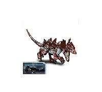 (Velociraptor) 1 pieza Bloques de construcción de dinosaurios de gran tamaño de Jurassic Park: figuras