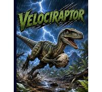 Velociraptor Composition Notebook for Kids: Wide-Ruled Journal | 120 Pages | 7.5 x 9.25 Inches | Dinosaur School Notebook with Alphabet Chart: A fun ... creative writing, journaling, and drawing
