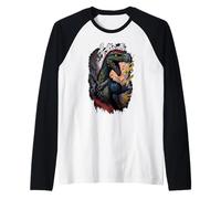 Velociraptor, Dinosaurio, Rapaz Camiseta Manga Raglan
