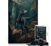 Velociraptor en la Jungla para Adultos, Rompecabezas de 1000 Piezas, concentración Mental, Tiempo de Ocio placentero, Ajuste, Sorpresa Festiva (50x75cm)