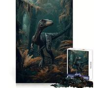 Velociraptor en la Jungla, Rompecabezas de 1000 Piezas para Adolescentes Estimula la Memoria cognitiva Ideal para Relajarse Corte preciso (38x52cm)