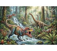 Velociraptor Puzzle De Madera 500 Piezas Adultos Y Niños,Desafío,14 Años+,Deco Pared Dinosaurio,Regalo Ideal,Madera,Rompecabezas,Anti-estrés,Educativo,Reto,Relax (52x38cm)