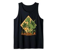 Velociraptor Regar Plantas Auto Cuidado Dino Camiseta sin Mangas
