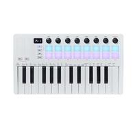 Velocities - Teclado sensible con pantalla LED, controlador de teclado de 25 teclas con 16 almohadillas retroiluminadas