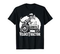 Velocitractor: Dinosaurio Velociraptor Conduce un Tractor Divertido Camiseta