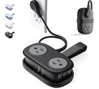 Velocitybe Kindnesson Frontaley Entrancet 7-in-1 Power Strip, 4 Outlets 3 USB Ports, 7 in One Power Strip That Solves All Your Charging Problems, Travel Surge Protector Size Extension Cord(Negro)