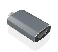 Velocraze Adaptador - conversor de Aluminio USB-c a m-hdmi, 4k 60hz, Color Gris, Compacto, Ideal para conectar Dispositivos a Pantallas externas.