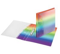 VELOFLEX 1141404 - Carpeta de anillas Rainbow Diamond DIN A4, con mecanismo de 2 anillas, de PP, carpeta escolar, carpeta de anillas, 1 unidad
