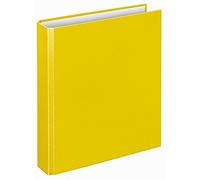VELOFLEX 1151010 - Carpeta de anillas Basic, carpeta de anillas, carpeta, DIN A5, mecanismo de 2 anillas, 196 x 230 x 30 mm, cartón, amarillo, 1 unidad