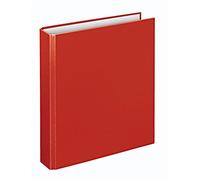 VELOFLEX 1151020 - Carpeta con anillas, carpeta con anillas, DIN A5, mecanismo de 2 anillas, 196 x 230 x 30 mm, cartón, rojo, 1 unidad