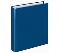 VELOFLEX 1151050 - Carpeta con anillas, carpeta con anillas, DIN A5, mecanismo de 2 anillas, 196 x 230 x 30 mm, cartón, azul, 1 unidad