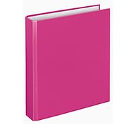 VELOFLEX 1151071 - Carpeta con anillas, carpeta con anillas, DIN A5, mecanismo de 2 anillas, 196 x 230 x 30 mm, cartón, rosa, 1 unidad
