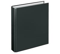 VELOFLEX 1151080 - Carpeta con anillas, carpeta con anillas, DIN A5, mecanismo de 2 anillas, 196 x 230 x 30 mm, cartón, negro, 1 unidad