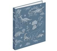 VELOFLEX 1151988 - Carpeta de anillas Dino, DIN A5, con mecanismo de 2 anillas, altura de llenado 15 mm, carpeta escolar de cartón, carpeta de anillas