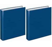 Veloflex 1153050 - Carpeta de cartón (Polipropileno (PP), Azul, A5, 250 hojas, 80 g/m², 2,5 cm) (Paquete de 2)