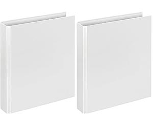 Veloflex 1153090 carpeta Basic, DIN A5, película de PP, mecanismo de 4 anilla en D, 196 x 230 x 30 blanco (Paquete de 2)