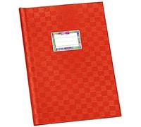 Veloflex 1342121 Cuaderno Escolar Móvil Forro Ajustable, A4, Película de PP, 25 Fundas, Color Rojo