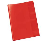 Veloflex 1343120 Cuaderno escolar móvil, A4, PP, transparente 25 fundas, color rojo