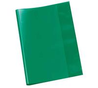 Veloflex 1343140 Cuaderno escolar móvil, A4, PP, transparente 25 fundas, color verde