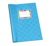VELOFLEX 1352152 - Funda para cuaderno, DIN A5, película de polipropileno cubierta, grano rafia, azul claro, 25 unidades