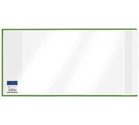 Veloflex 1540265 funda tipo libro, 265 x 540 mm, PP, 10 unidades, con lengüeta, transparente