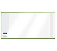 Veloflex 1540270 funda tipo libro, 270 x 540 mm, PP, 10 unidades, con lengüeta, transparente