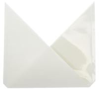 VELOFLEX 2217000 - Bolsillos triangulares VELOCOLL insertar esquinas adhesivas película PP, 17 x 17 cm, autoadhesivo, 8 piezas