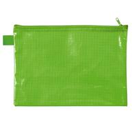 VELOFLEX 2705040 - Bolsillo con cremallera DIN A5, verde, de material EVA reforzado con tejido, 1 bolsillo para documentos