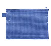 VELOFLEX 2705050 - Bolsillo con cremallera DIN A5, azul, de material EVA reforzado con tejido, 1 bolsillo para documentos