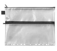 VELOFLEX 2707000 - Bolsillo A4 con cremallera, transparente, de material EVA reforzado con tejido, 1 bolsillo para documentos para archivar