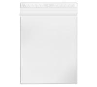 VELOFLEX 3304010 - Bolsillo de visualización, DIN A4, 10 unidades, PP, con solapa, transparente como el cristal