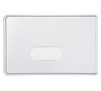 Veloflex 3317100 - Fundas para tarjetas de crédito (90 x 58 mm, rígidas, con pestaña para el pulgar, 100 unidades)