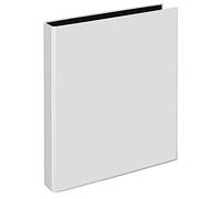 VELOFLEX 4143290 - Carpeta de anillas VELOCOLOR Classic, carpeta de anillas, mecanismo de 4 anillas, DIN A4, cartón, blanco, 1 unidad