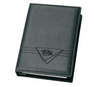 Veloflex 4150780 - Agenda de teléfonos de anillas (16 mm de ancho, 4 anillas), color negro