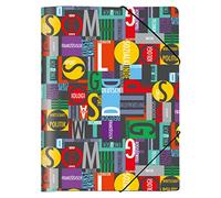 VELOFLEX 4442827 - Carpeta escolar DIN A4, con banda elástica, de película de PP, lavable y resistente, carpeta legal, carpeta esquinera, organizador, carpeta de documentos, 1 unidad