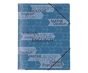 VELOFLEX 4442828 School - Carpeta DIN A4, de lámina de polipropileno, con cierre de goma, 1 unidad