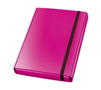 Veloflex 4443371 Velocolor - Carpeta (DIN A4, 23 x 32 x 4 cm), color rosa | Cartón laminado brillante de 40 mm de altura con 3 solapas internas, espalda acanalada, 23 x 32 cm