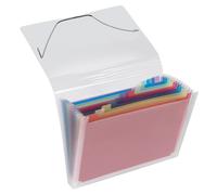 VELOFLEX 4446290 - Carpeta de compartimentos Crystal DIN A4, con 12 compartiment