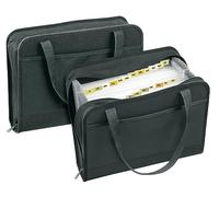 VELOFLEX 4446880 - Bolsillo con compartimentos Office DIN A4, carpeta con compartimentos, capacidad aprox. 500 hojas, 24 compartimentos, negro