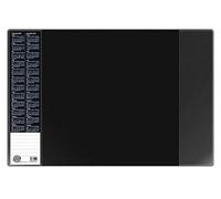 VELOFLEX 4680280 - bloc de escritorio Velocolor, negro, 40 x 60 cm, con calendario y bolsillos laterales, antideslizante, lavable