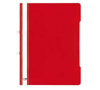 VELOFLEX 4745021 - Oferta carpeta DIN A4, PVC, cubierta transparente, con tiras de etiquetado, rojo, 20 unidades