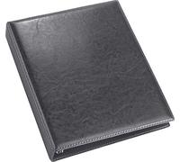 VELOFLEX 5143780 - Carpeta de anillas Exquisit DIN A4, carpeta, lámina blanda, aspecto cuero, mecanismo de 4 anillas, 25mm, negro