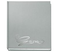 Veloflex 5420083 - Libro de visitas, con estampación, 144 hojas, color plata