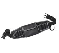 VELOFLEX 6901080 - Bolsa de herramientas M, 27,5 x 25 x 4 cm, bolsa multifuncional, bolsa de herramientas, bolsa de cinturón, negro-gris