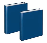 VELOFLEX A115105 - Encuadernadora de anillas Basic, DIN A5, 2 piezas, azul, altura de llenado 25 mm, encuadernadora de anillas con mecanismo de 2 anillas