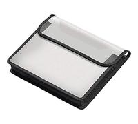 VELOFLEX - Caja VELOBAG A5, formato apaisado, con cierre autoadherente | Lámina de PP transparente mate, bolsillo interior, presillas para correa de transporte, 275 x 220 x 30 mm, para documentos
